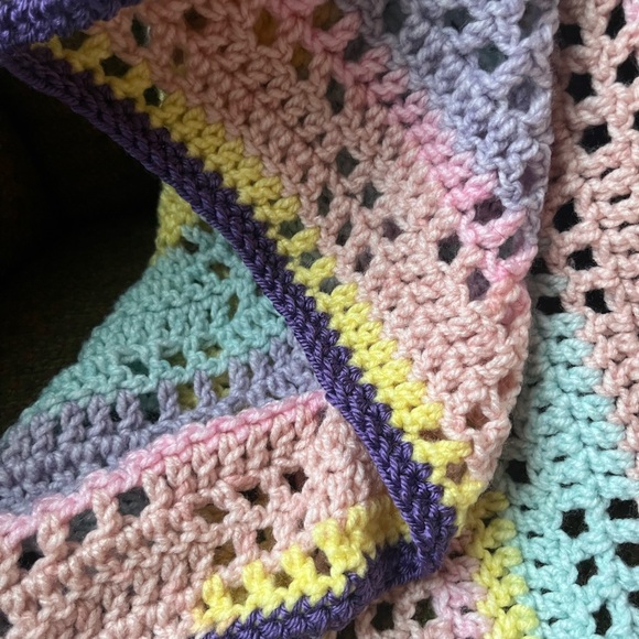 Handmade Crochet Baby Blanket - Picture 3 of 9